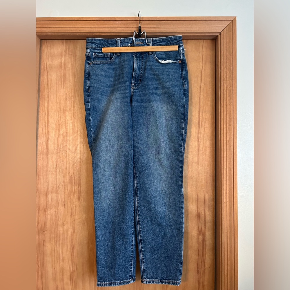 Old Navy Denim Jeans 8 OG Straight High Rise Secret Slim Pockets